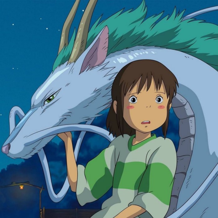 young girl with white dragon