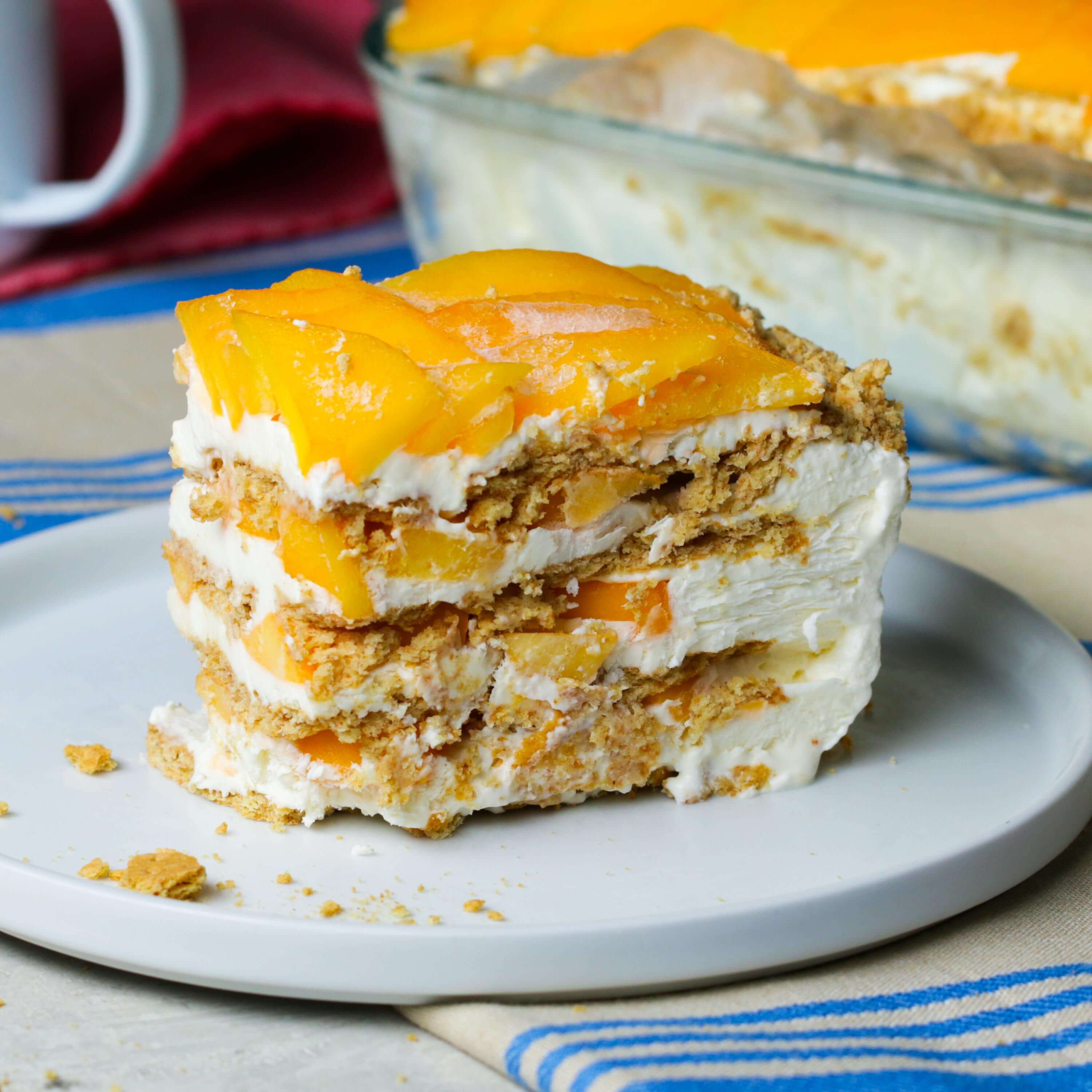 yummy mango float dessert