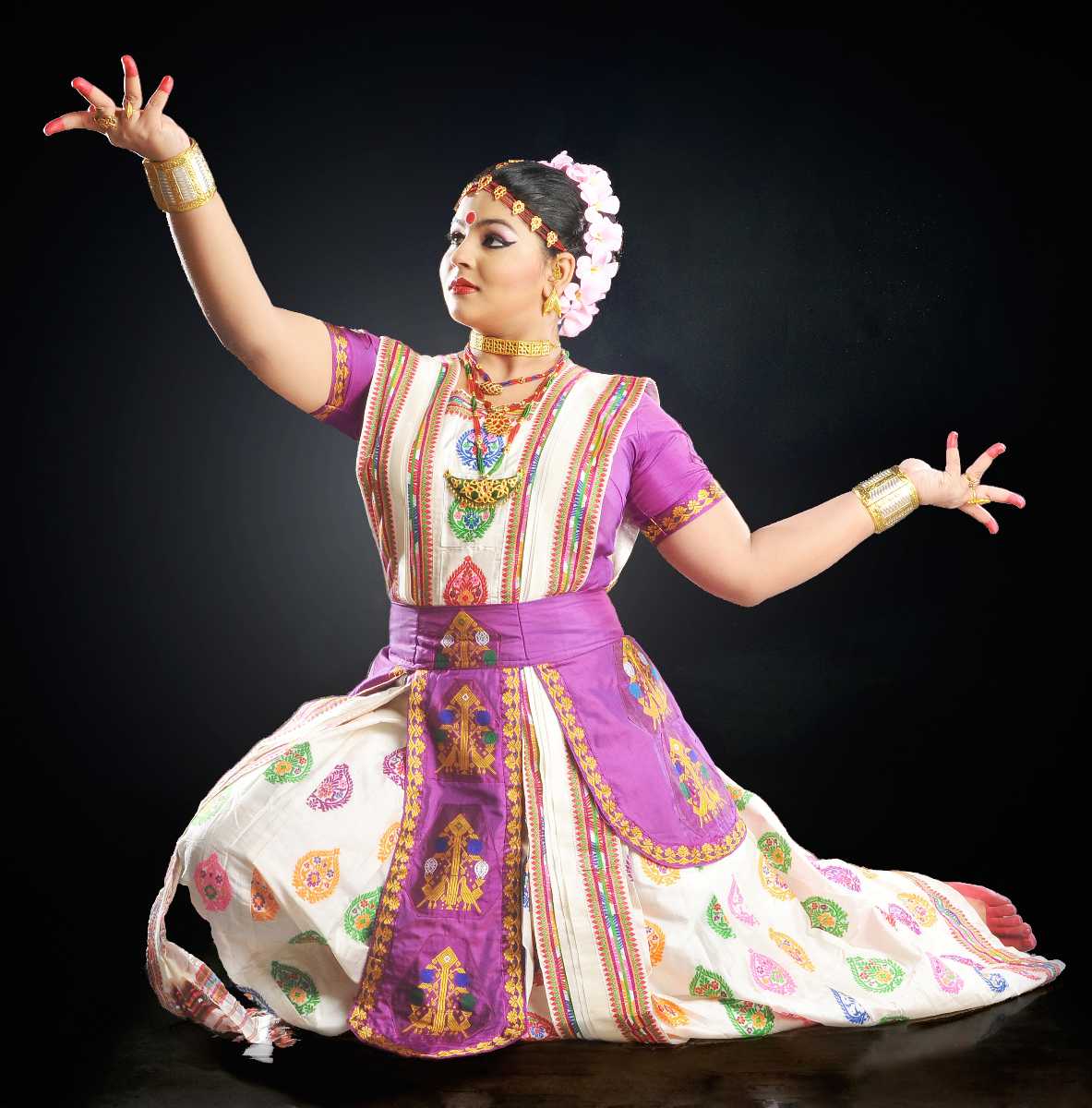 Sattariya dance pose by dancer