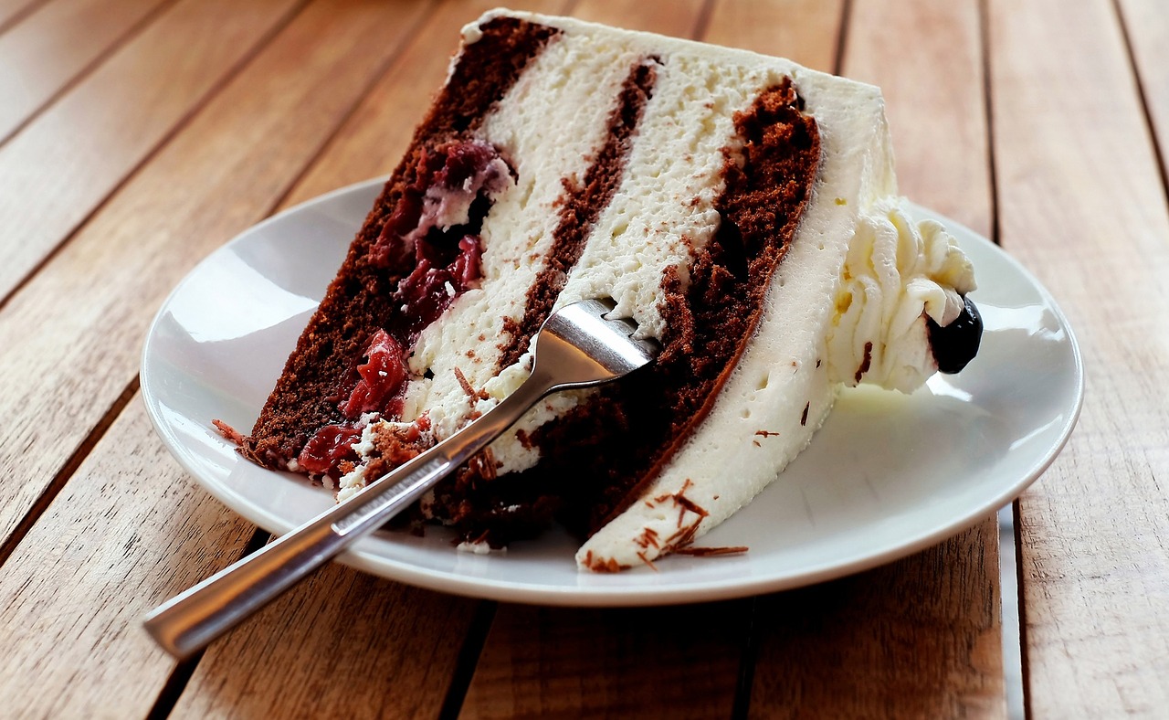 Black Forest Cake Side View