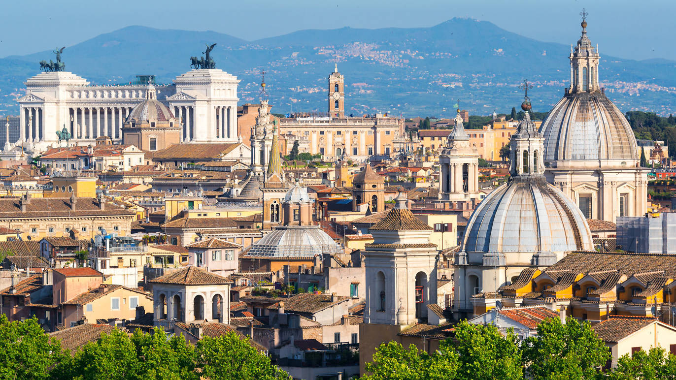 Rome aerial view