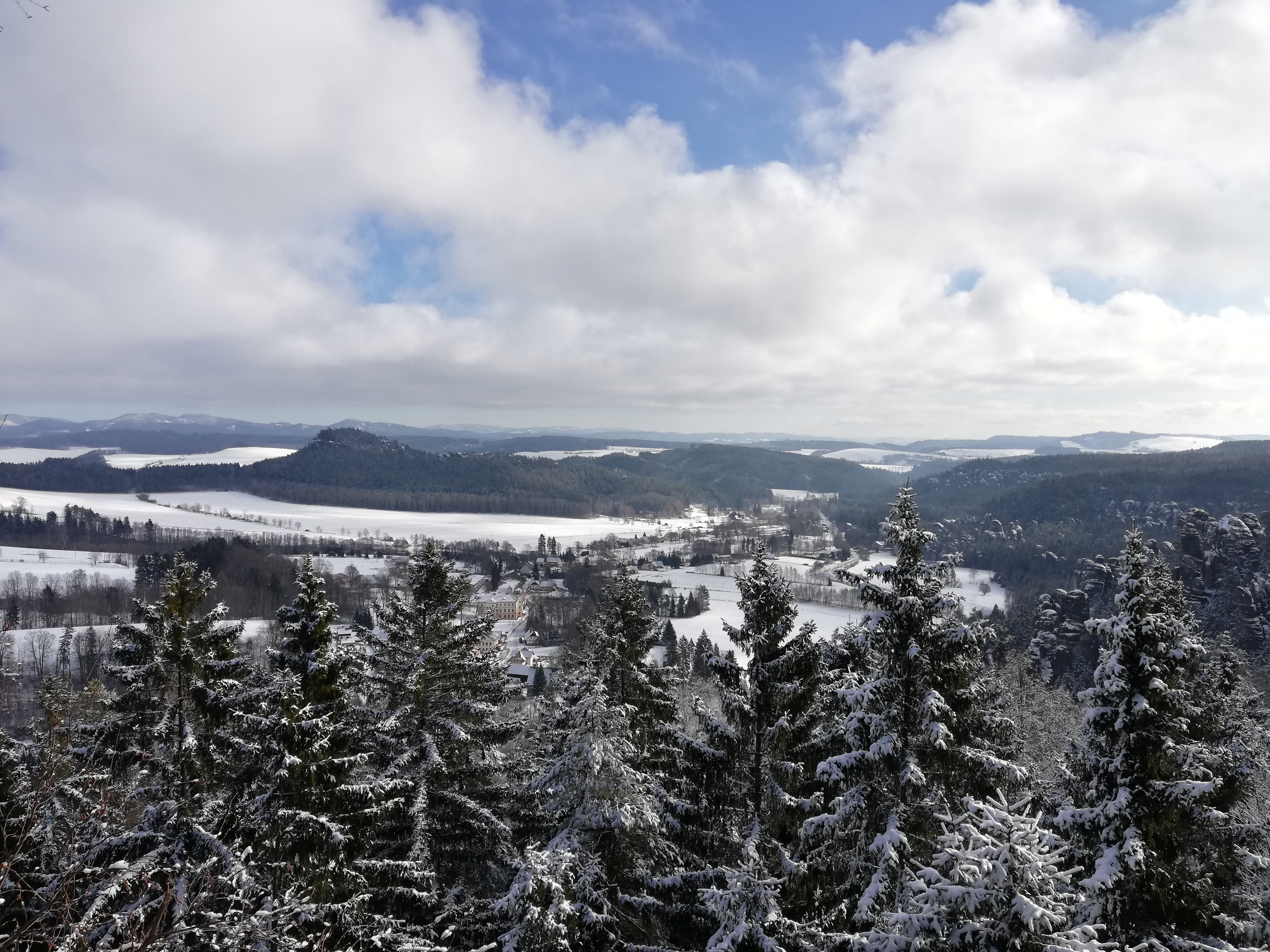 View from Adršpach castle ruins
