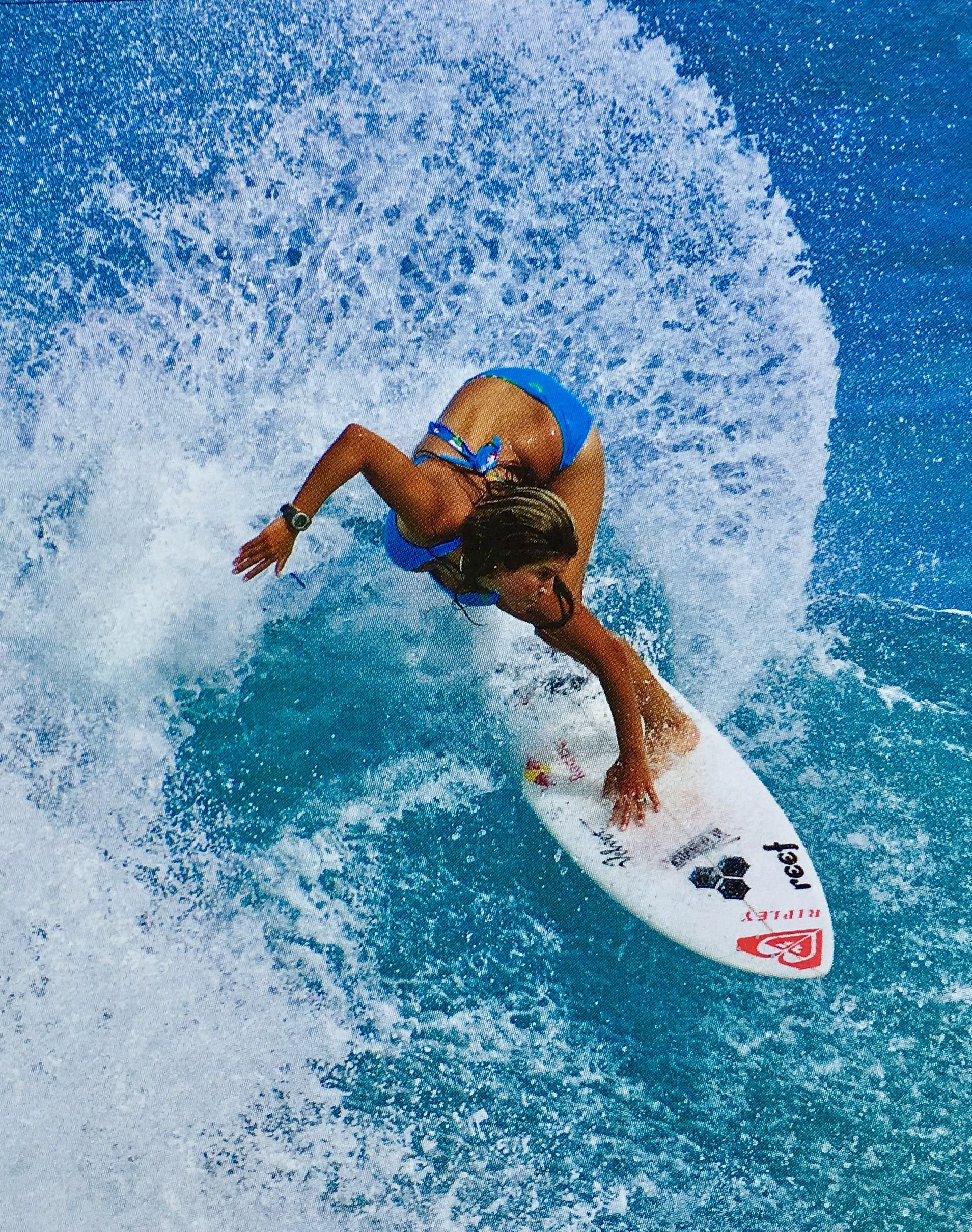 Woman surfing