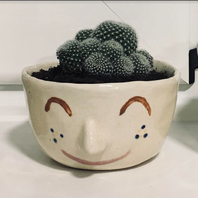 Handmade pottery with pinching technique