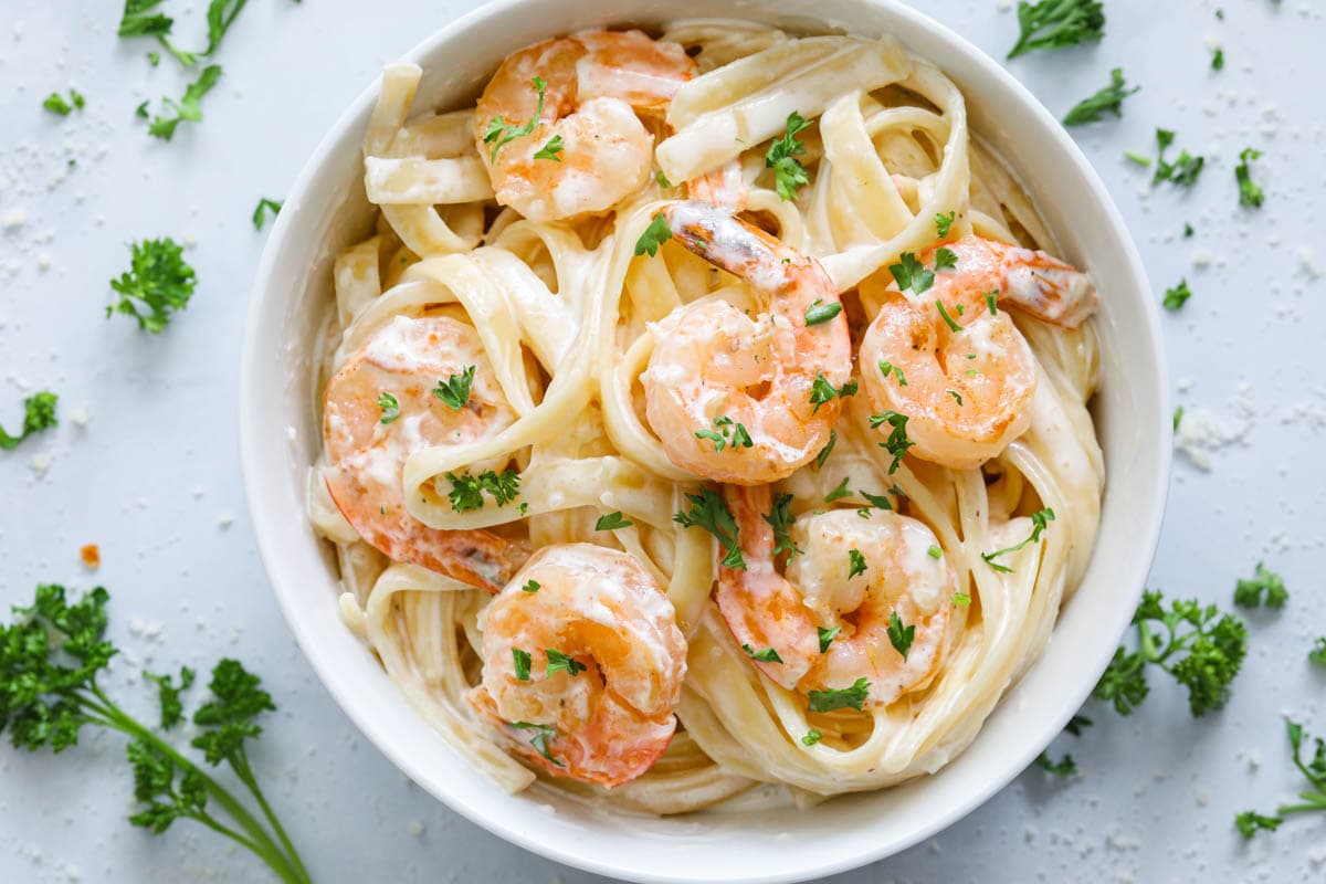 Shrimp Alfredo Pasta