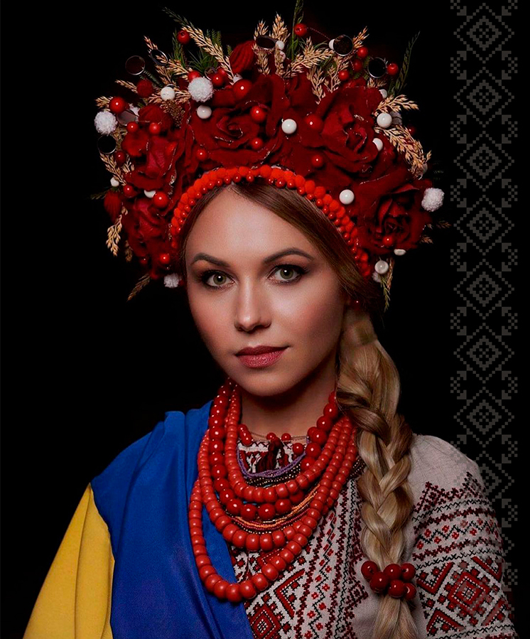 Ukrainian girl in national clothes