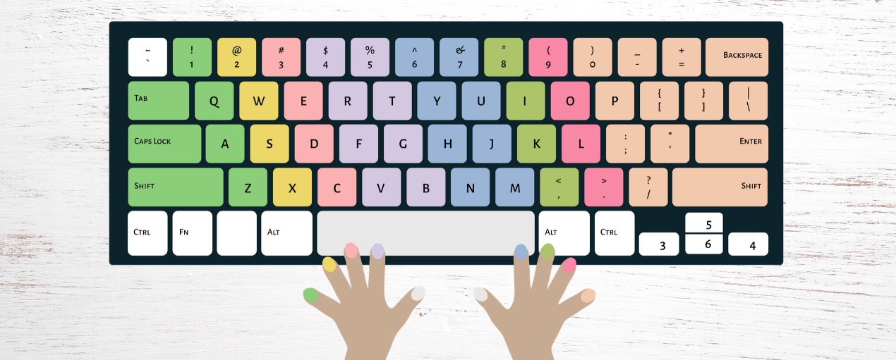 Touch Typing Keyboard Layout