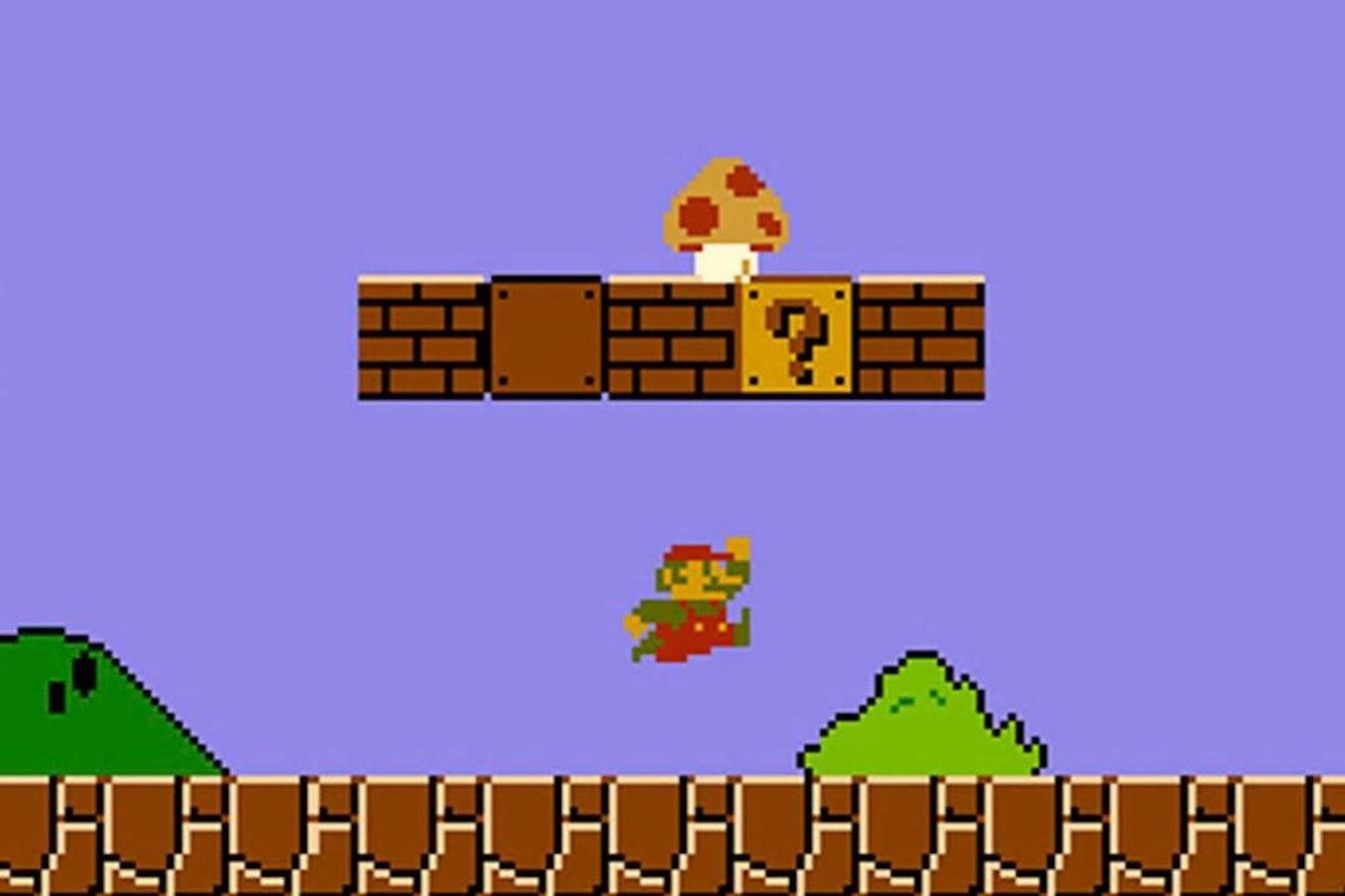 Super Mario jumping