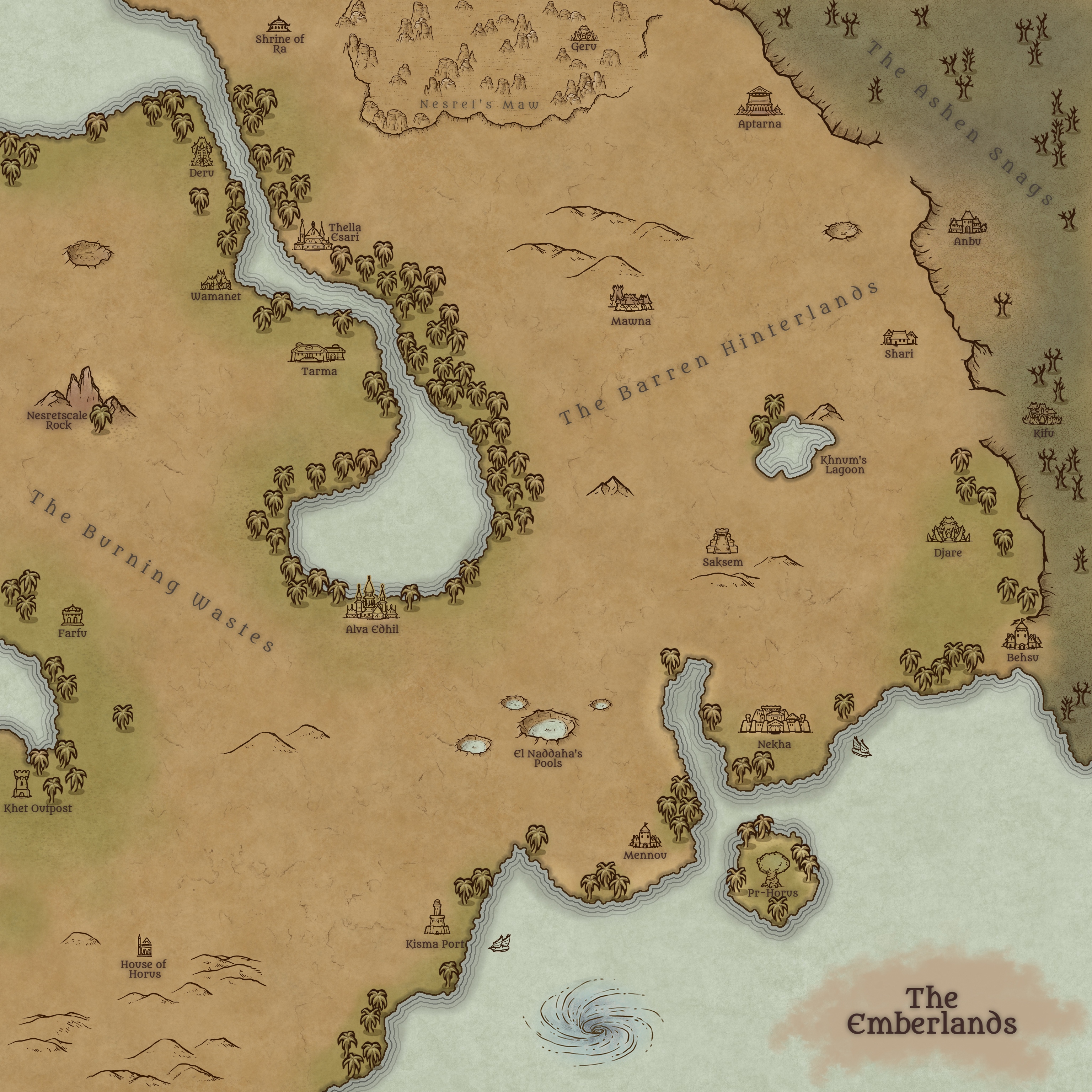 Emberlands World Map
