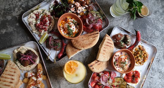 various middle eastern dishes