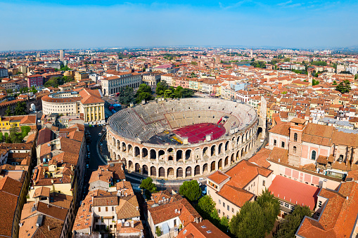 Verona-city-and-arena-aerial-view