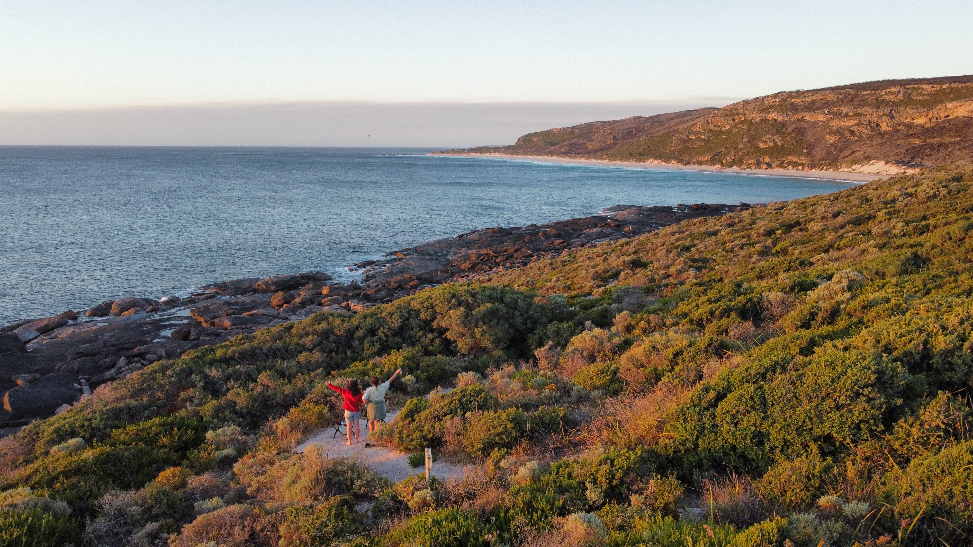 Contos beach at sunset