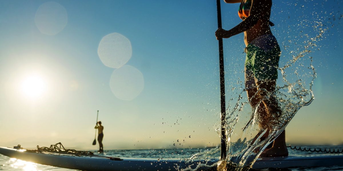 Paddle boarding