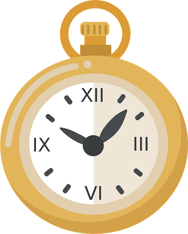 Cartoon pocket watch