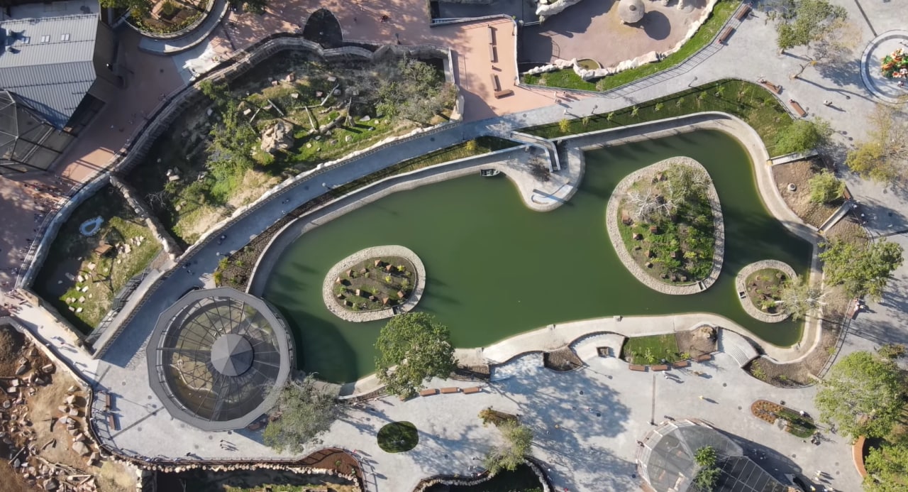 Kharkiv Zoo - view from above.
