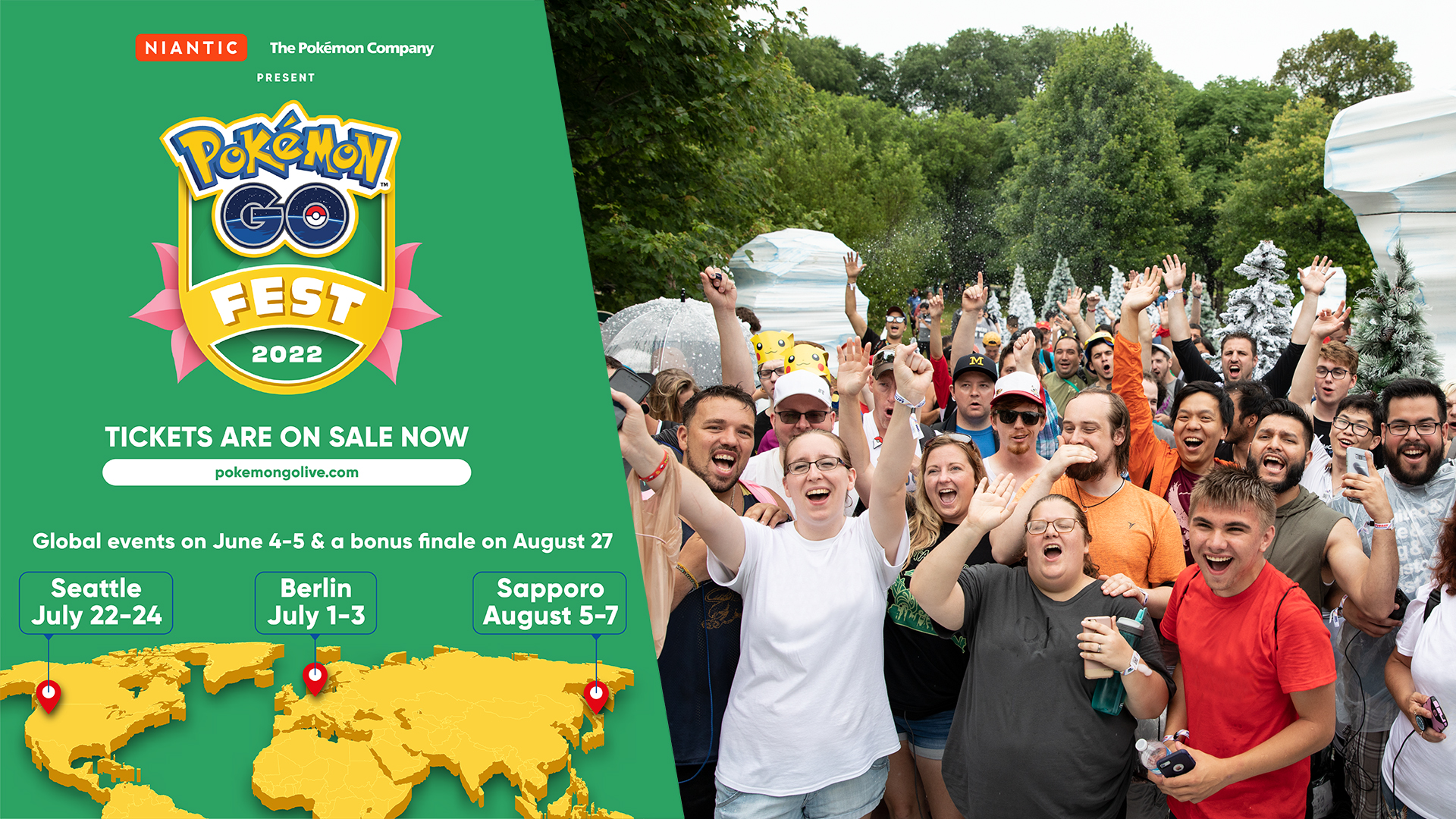 niantic go fest 2022 banner with people cheering