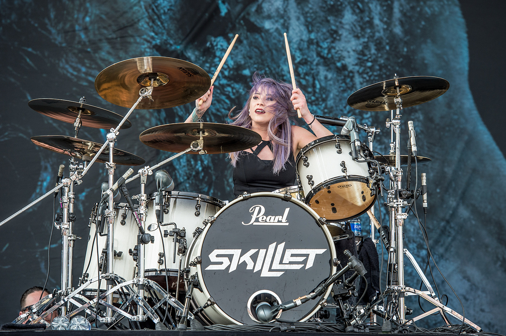 Jen Ledger on Drums