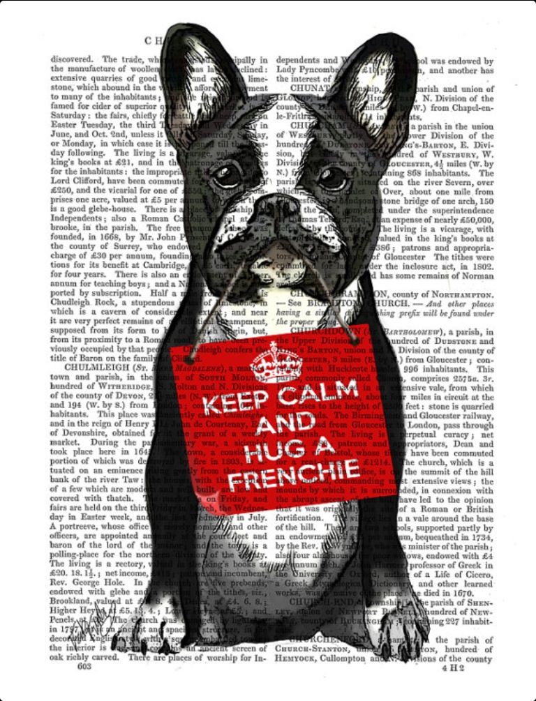 Keep calm and love FRENCH BULLDOG