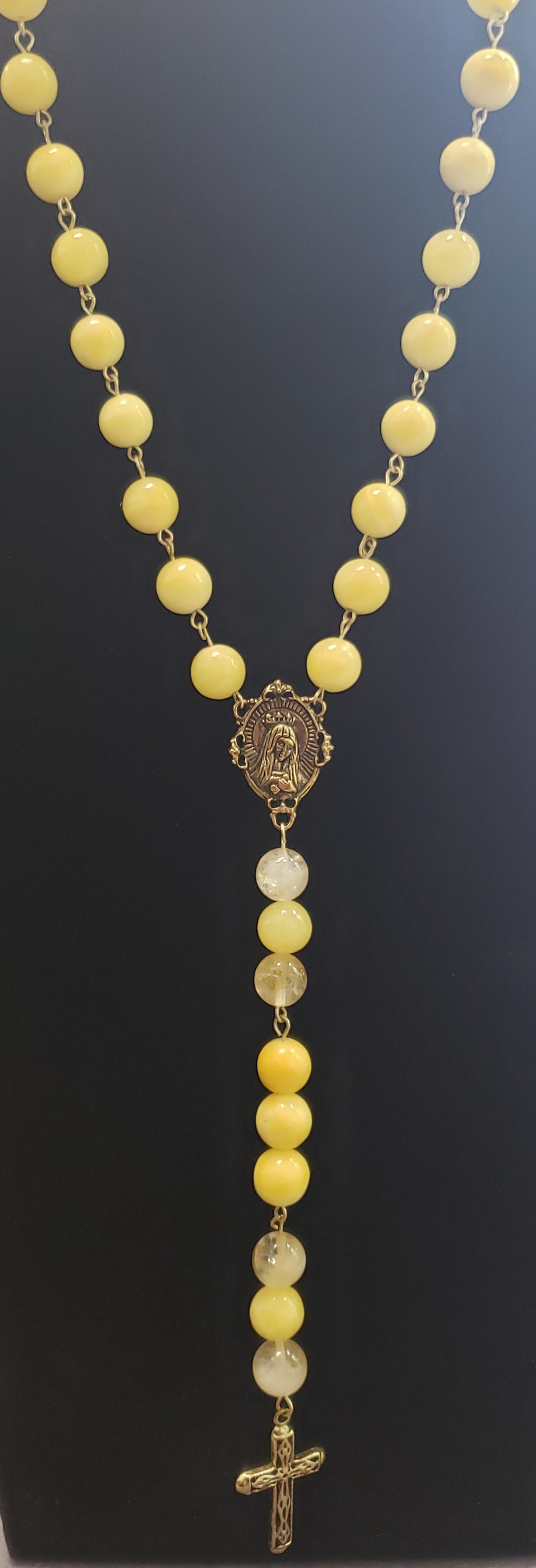 yellow rosary