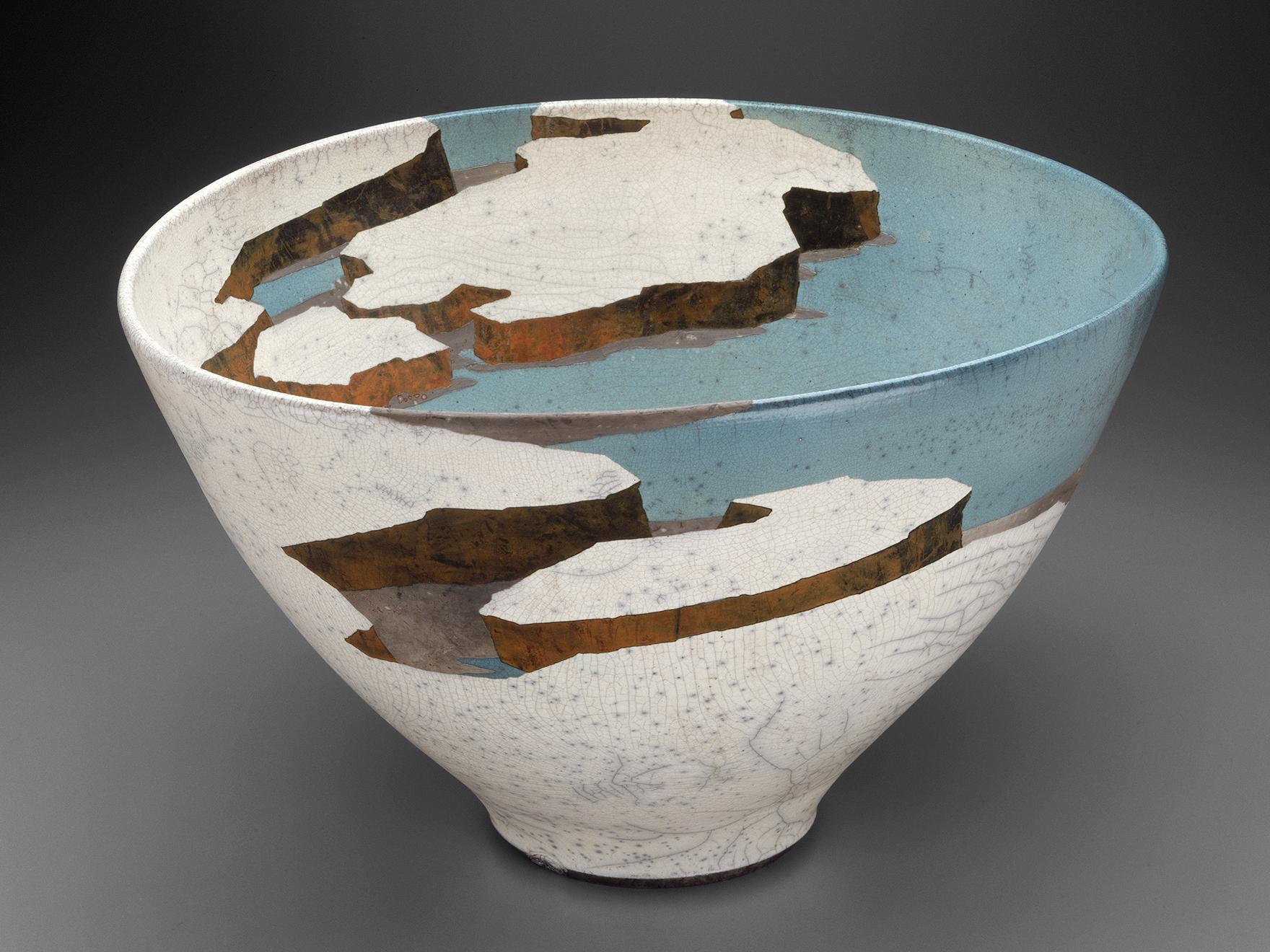 Wayne Higby, Mirage Lake, 1984. Raku-fired earthenware. MFA Boston
