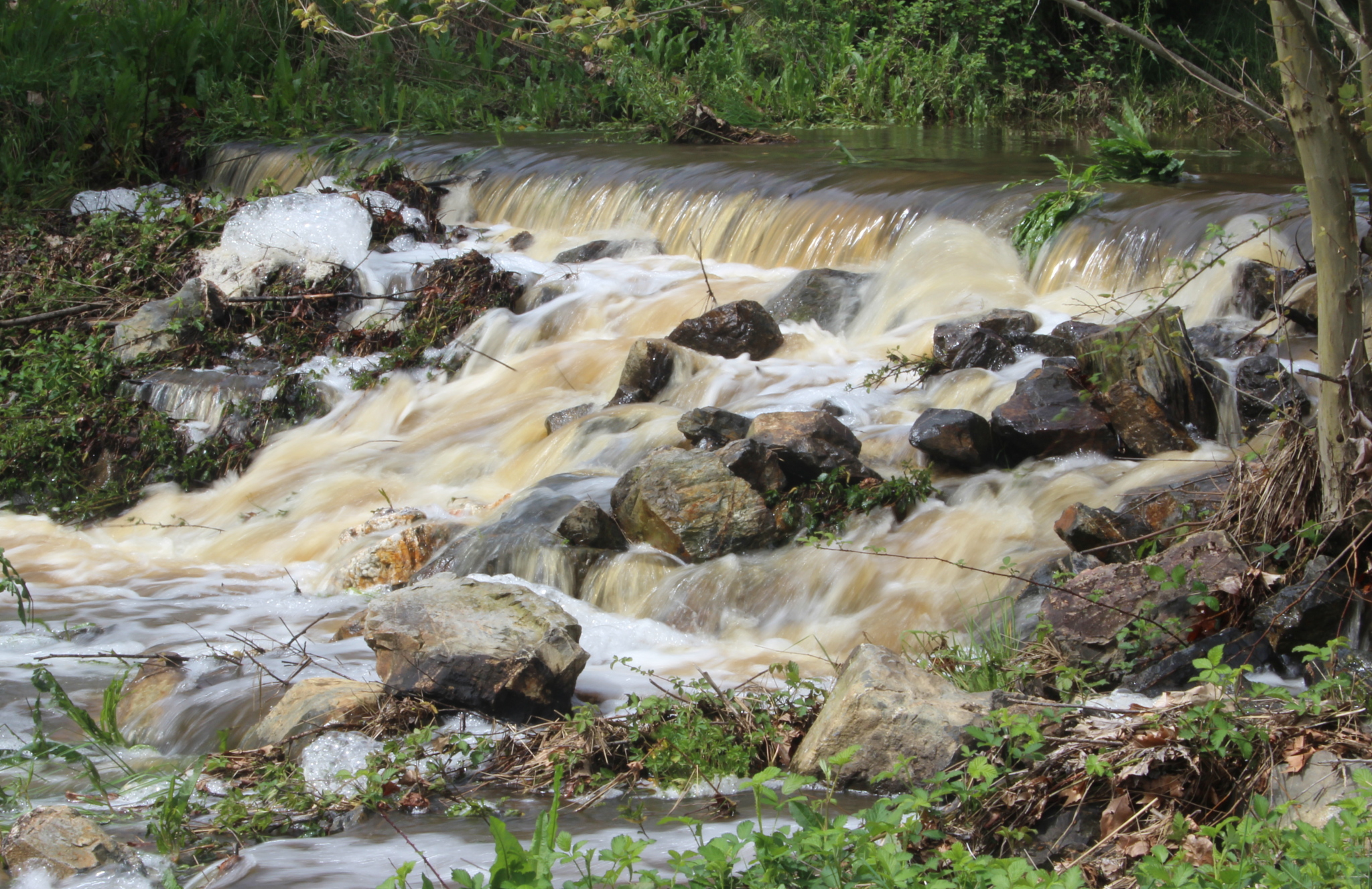 Waterfall after heavy rain