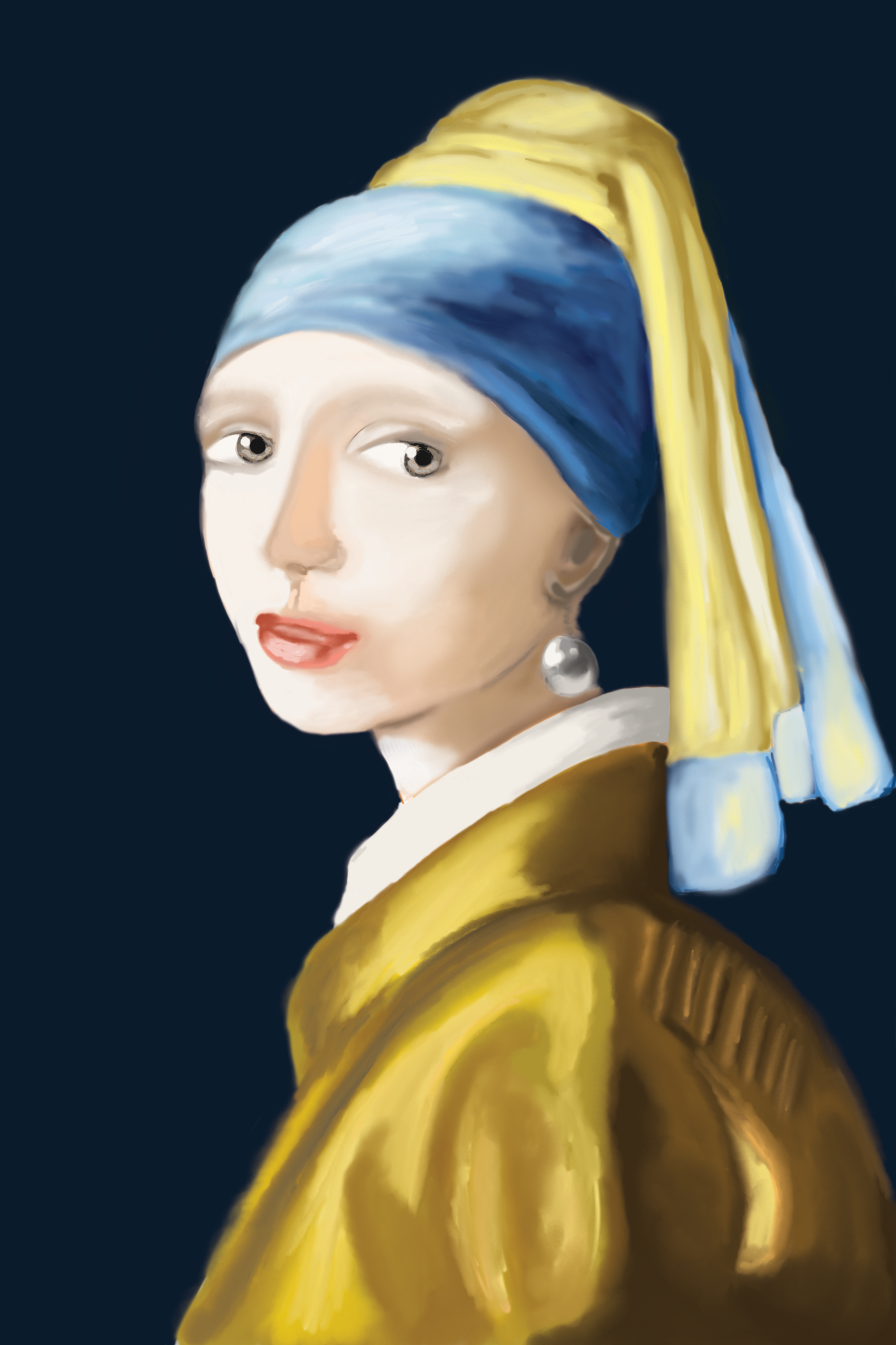 Girl with a Pearl Earring in Affinity Designer