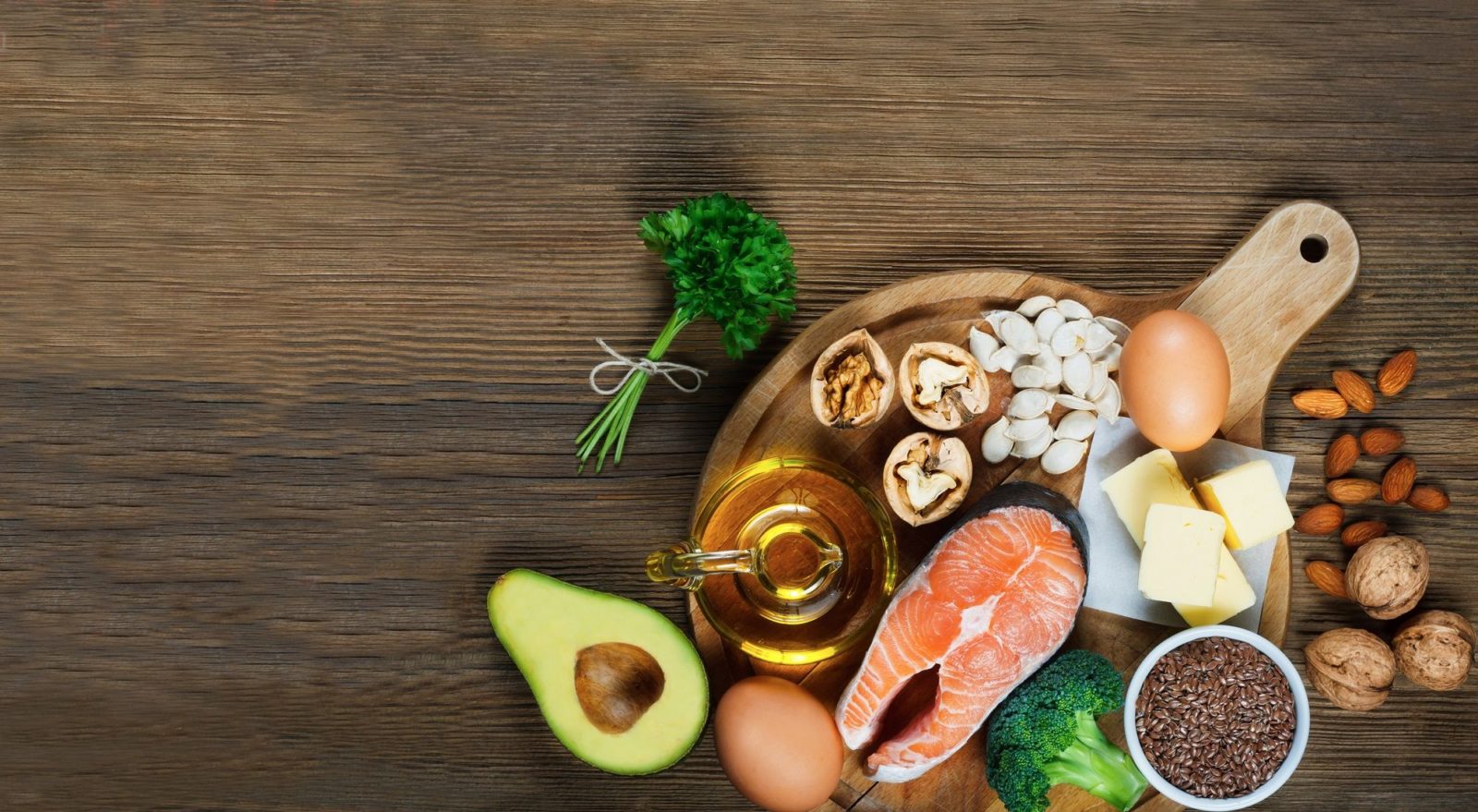 Picture of different sources of omega-3 fatty acids