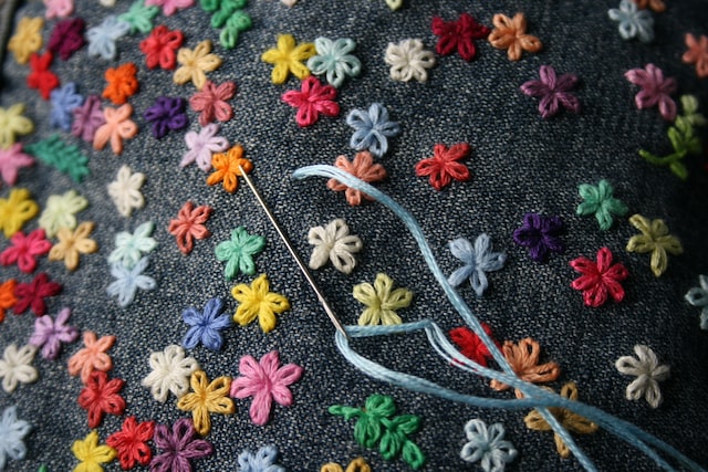 embroidery flowers