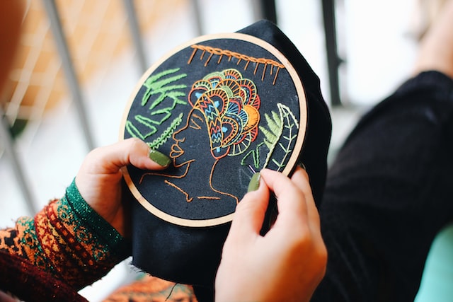 embroidery woman