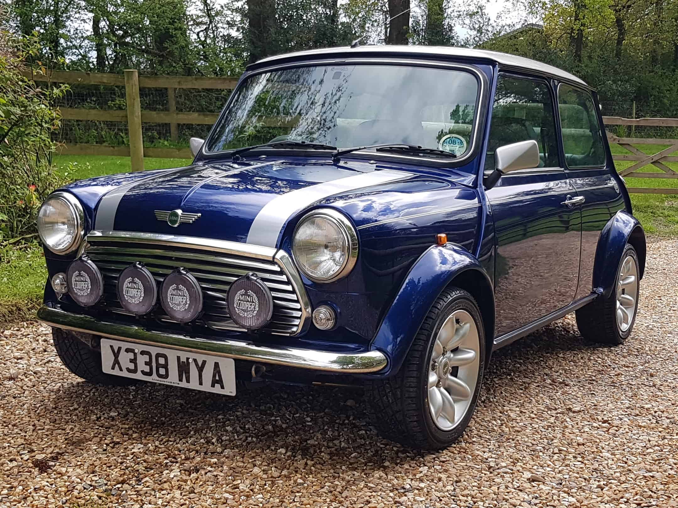 Blue Mini Cooper