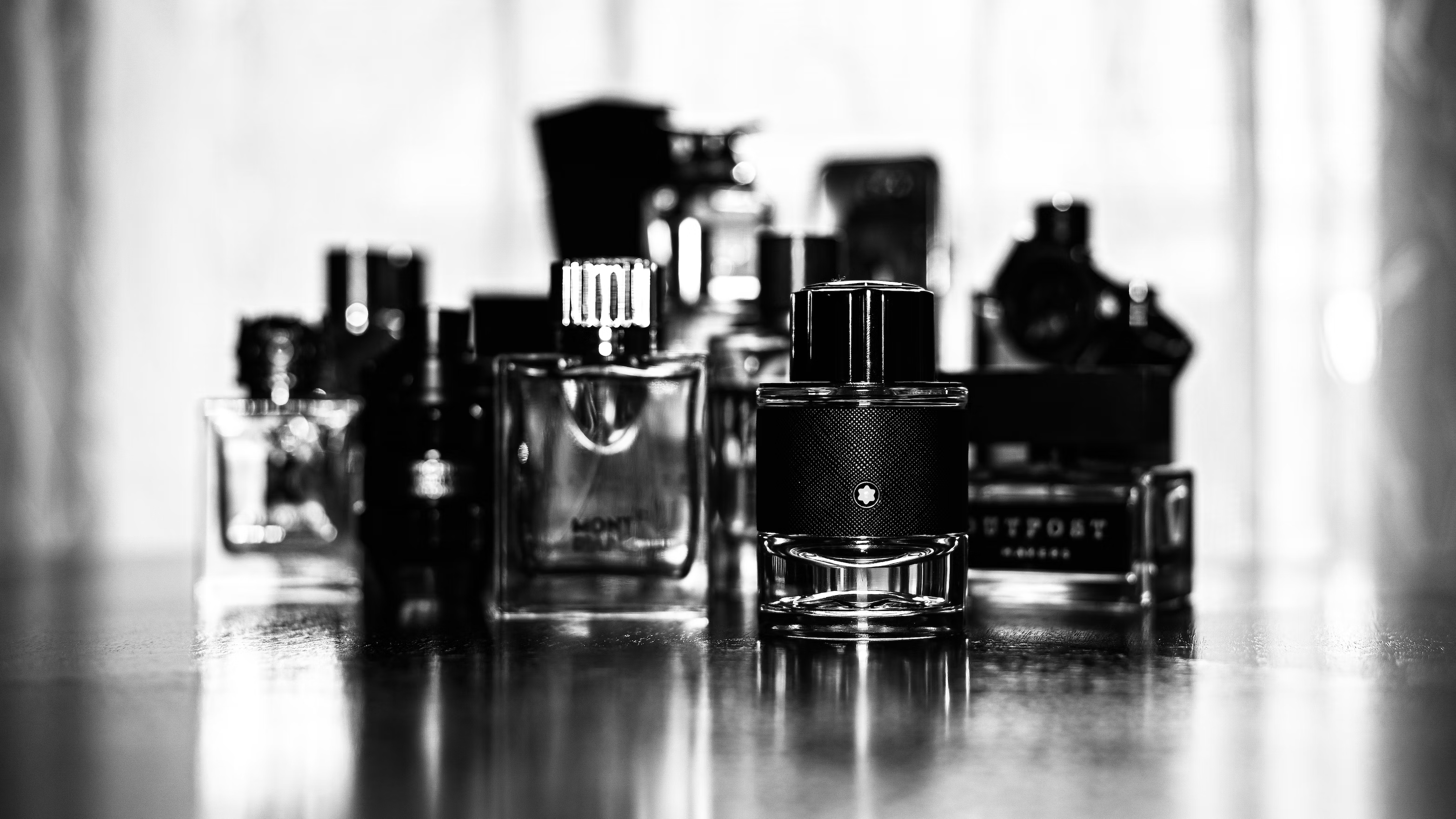 bottles of fragrances