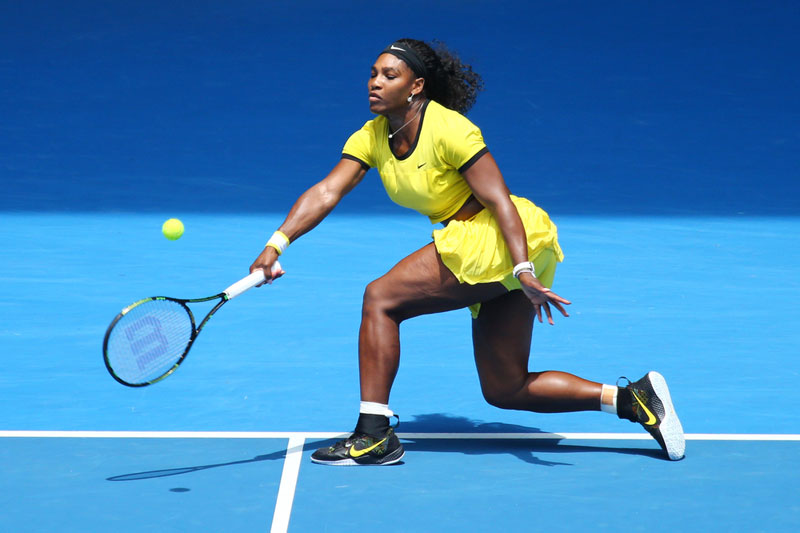 Serena Williams playing tennis