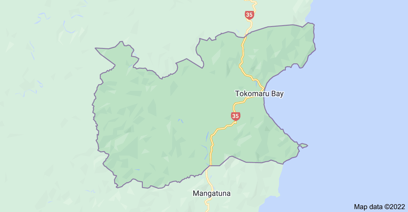 Map location of Tokomaru Bay