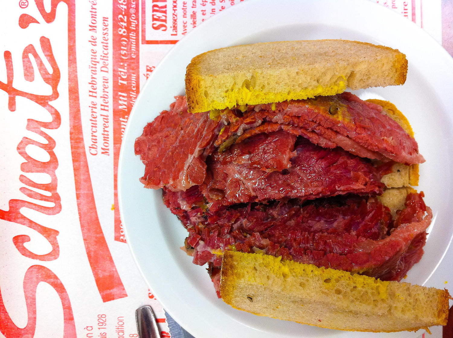 smoked meat sandwich