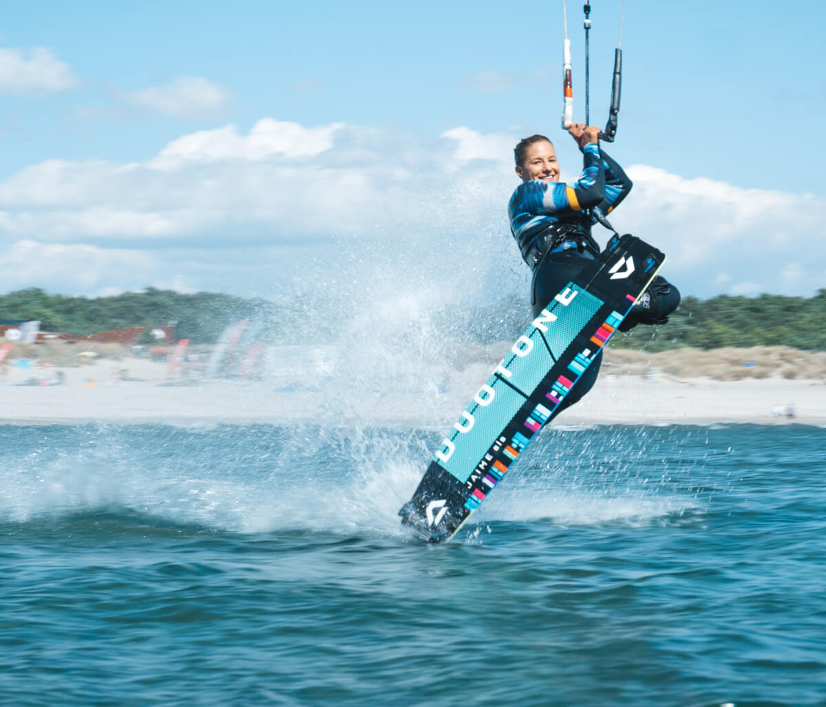 Kite girl on the board