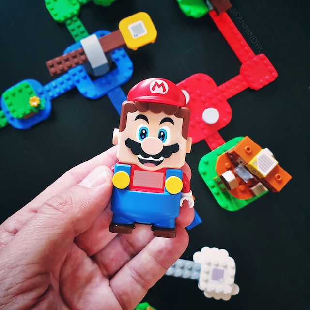 Photo of mario lego pieces