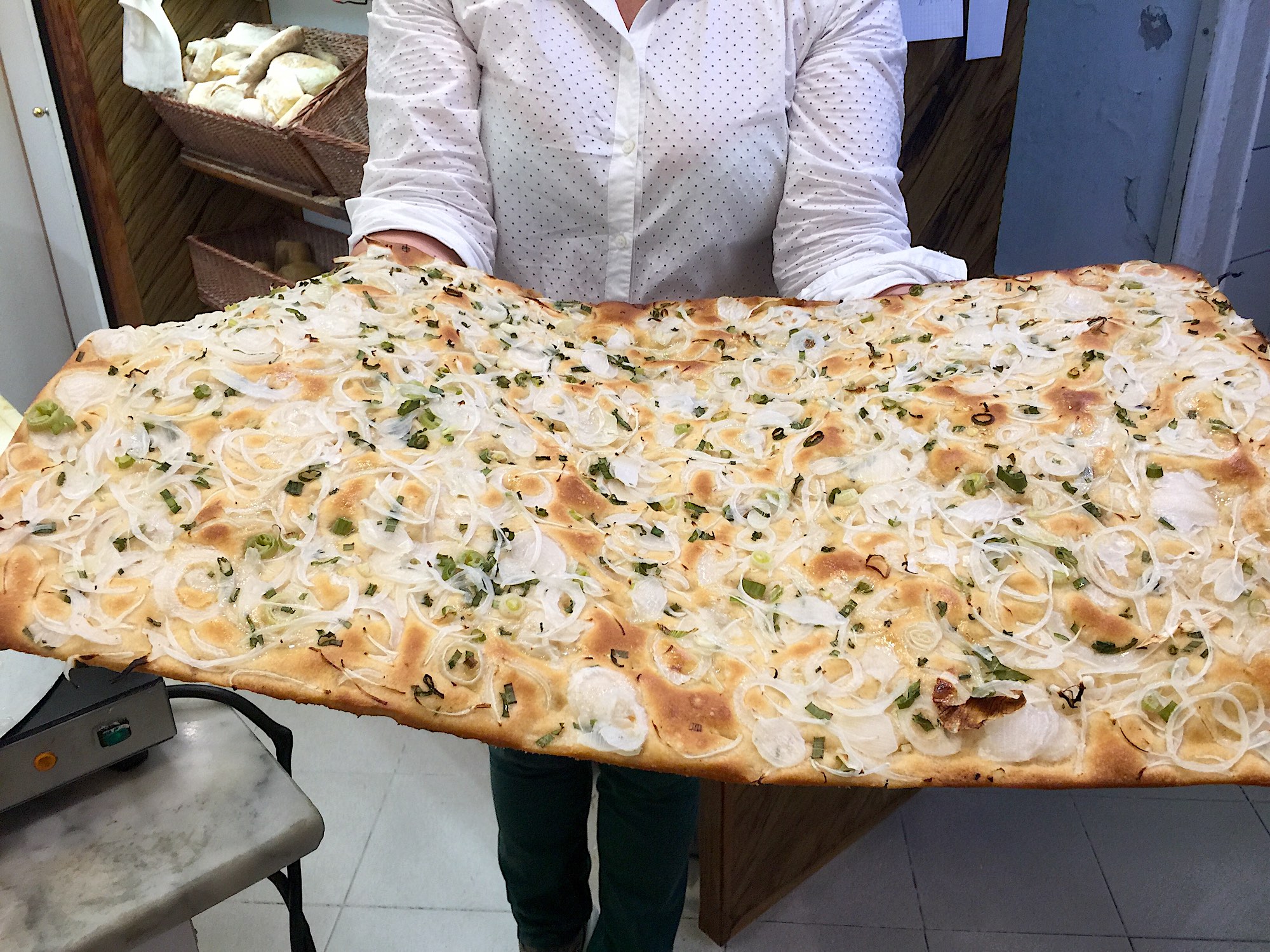 Focaccia with onions