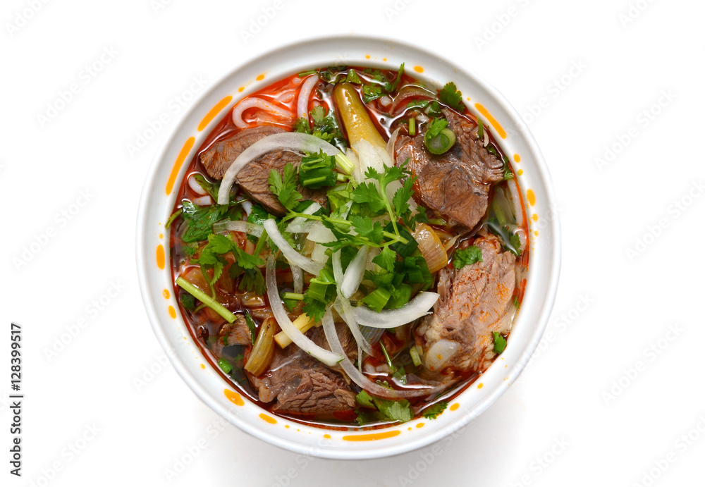 Bun Bo Hue Bowl Vietnamese Dish