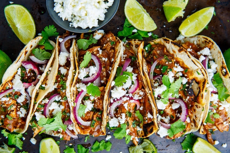 tacos with lime