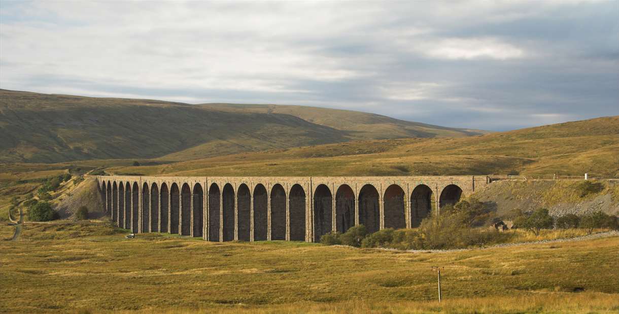 A view of Ribblehead viaduct