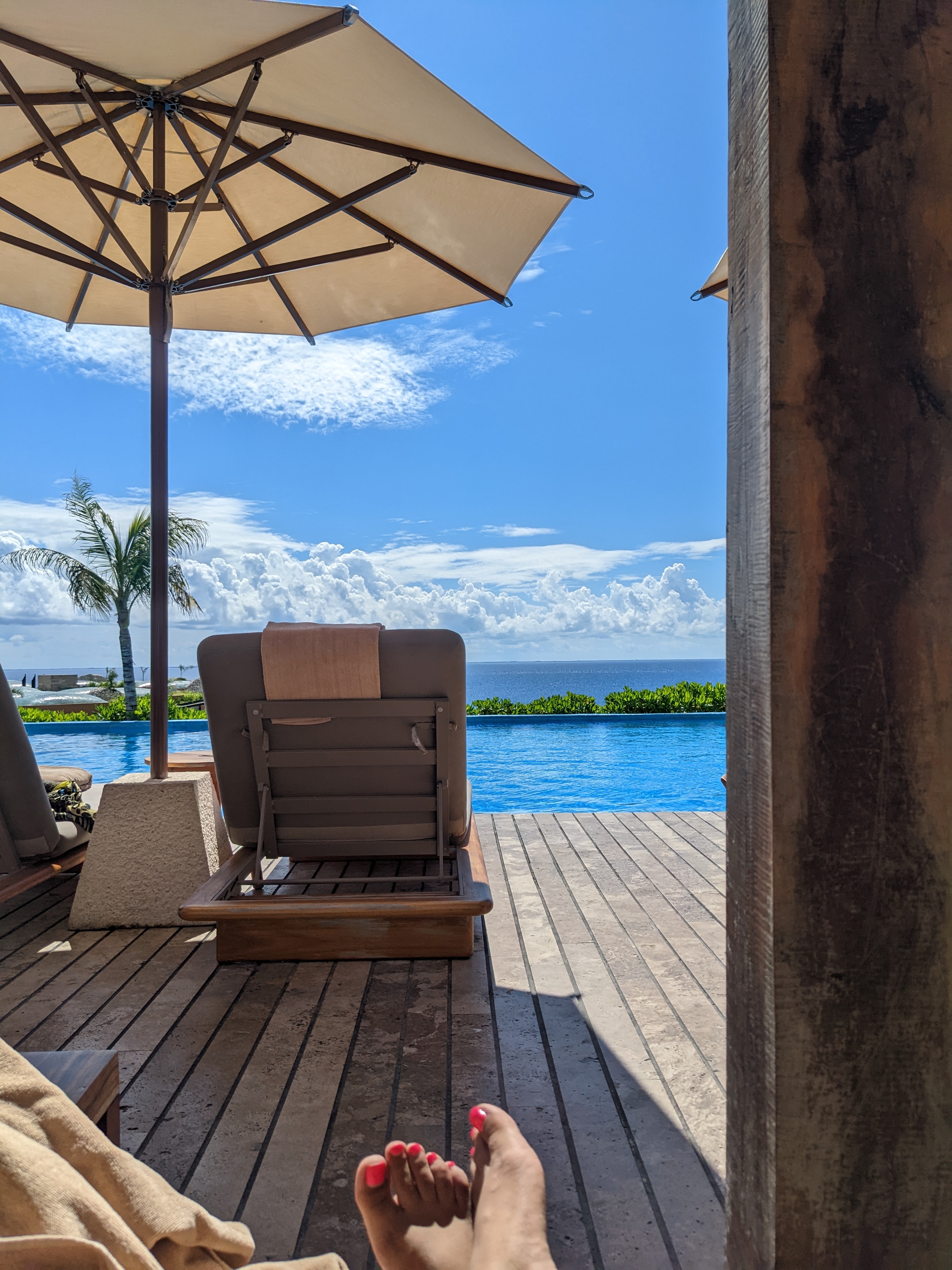 Image with pool view on rooftop