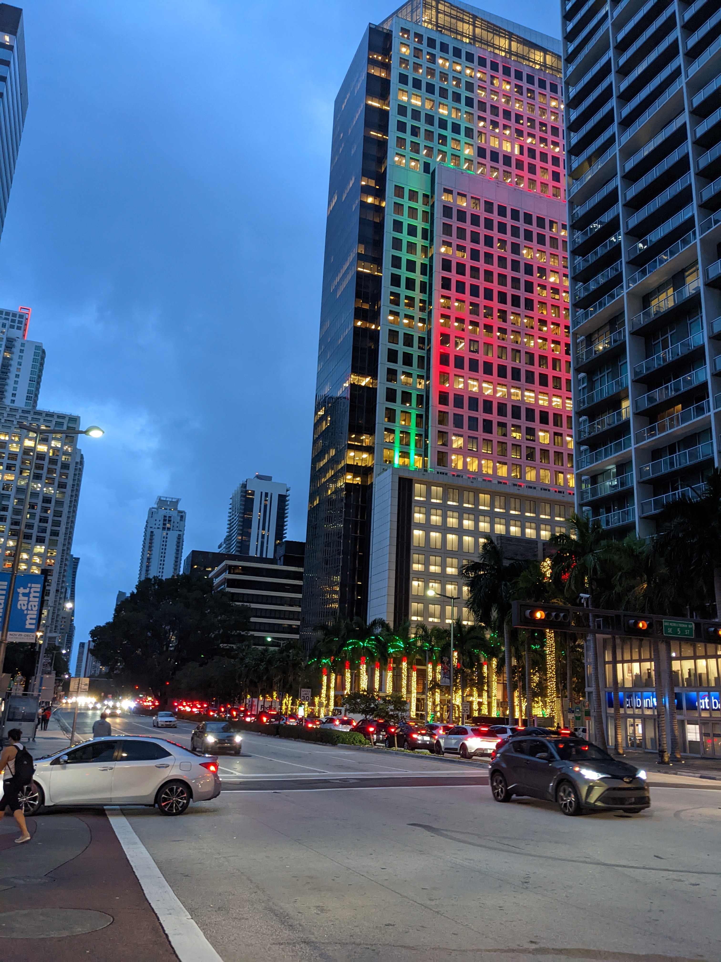 Brickell Avenue from street corner