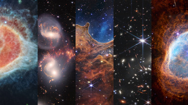 Space images collage