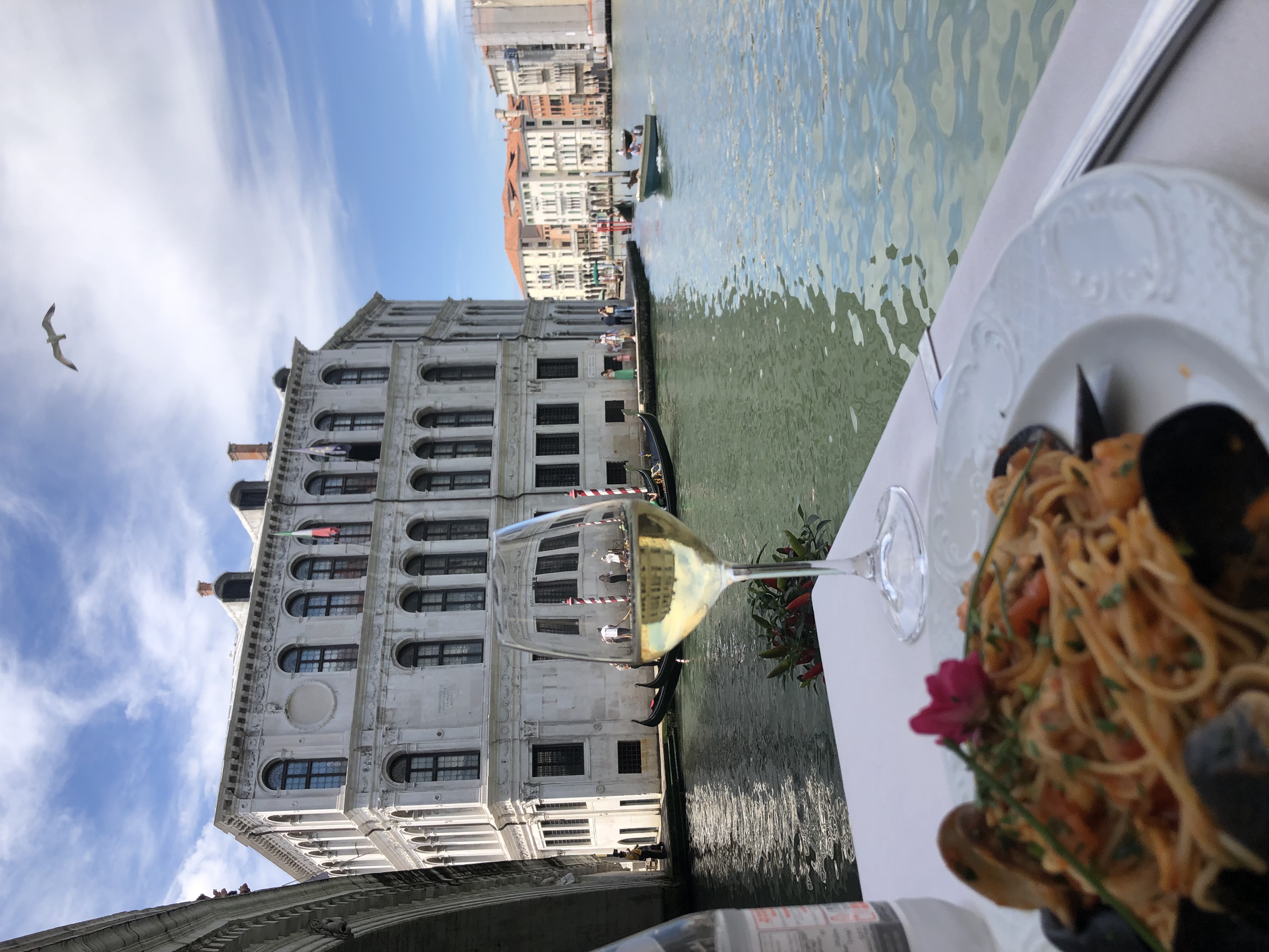 Lunch view in Venice