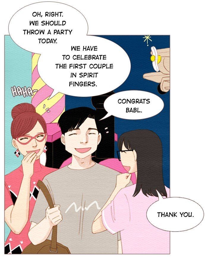 comic panel of the webtoon Spirit Fingers