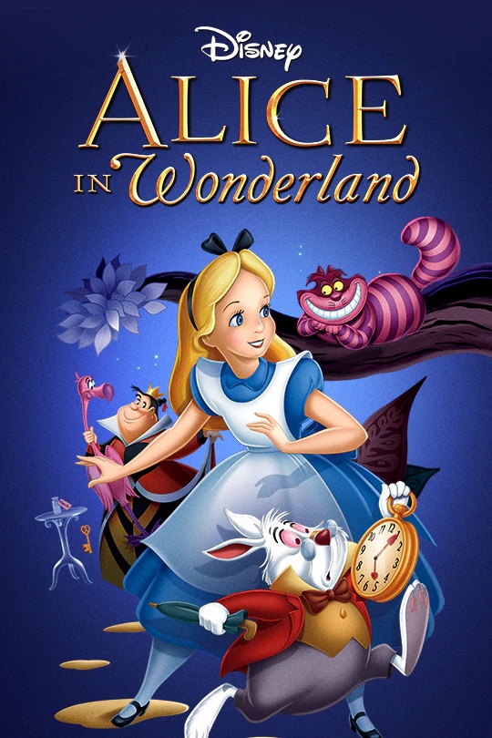 Alice in Wonderland Disney Book Cover