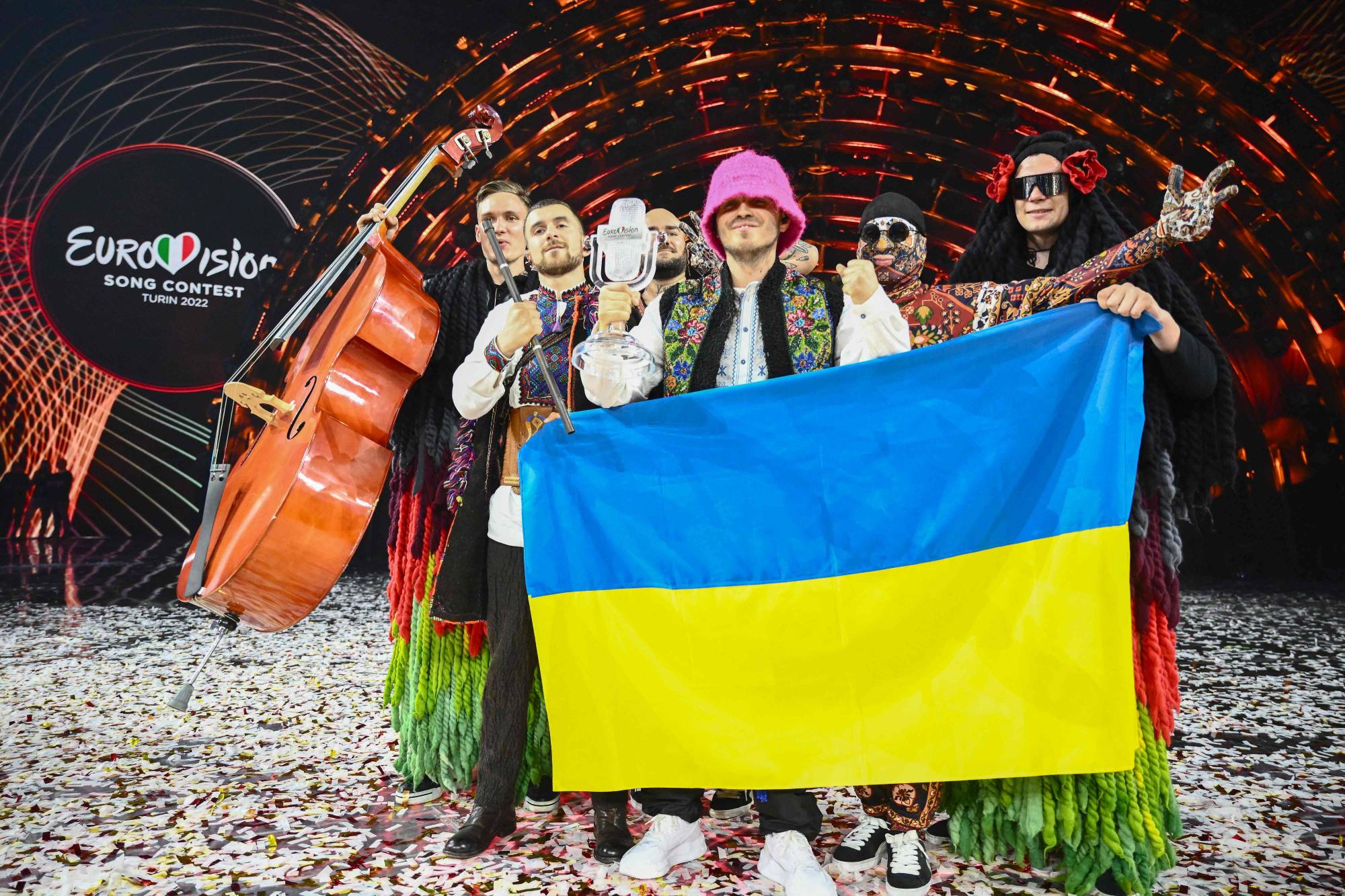 Photo of Kalush Orchestra after they won eurovision