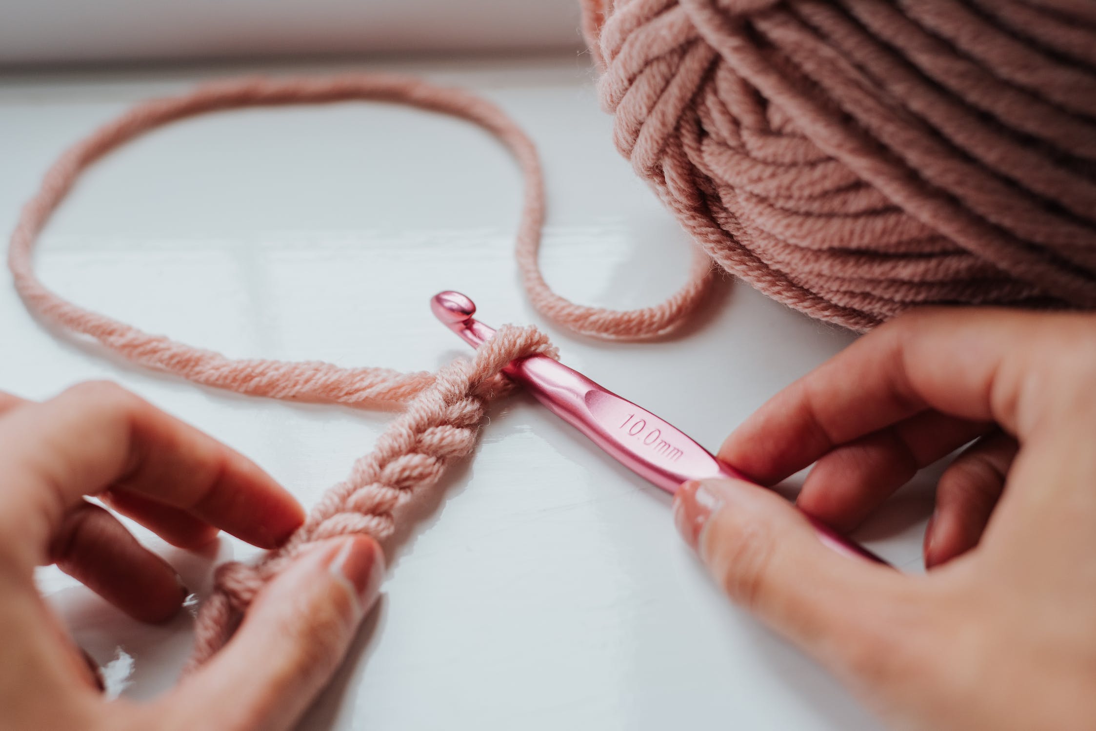 pinkChainCrochet