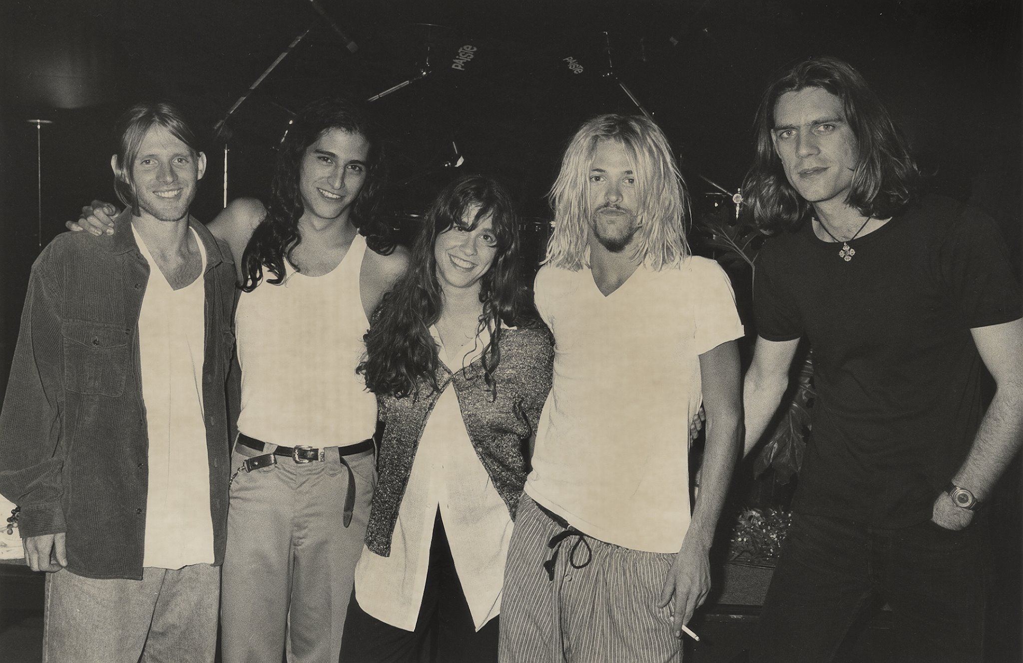 Taylor Hawkins and Alanis Morissette