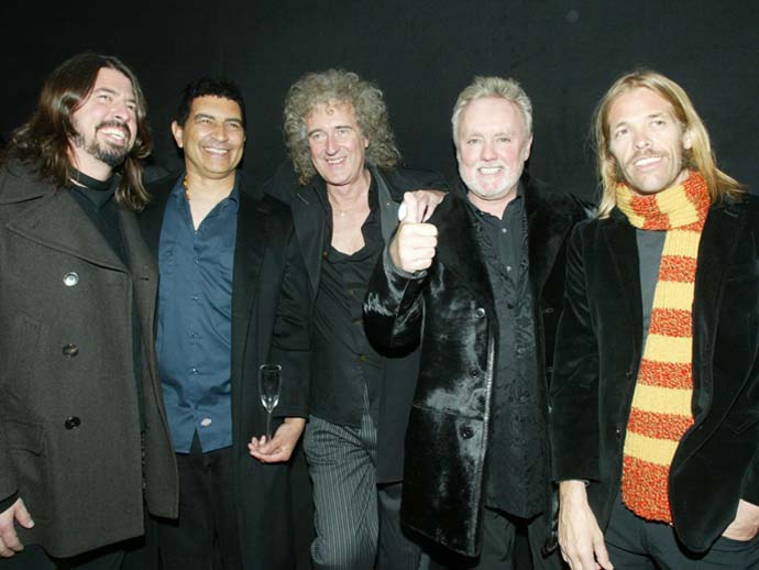 Foo Fighters and Queen members in 2011
